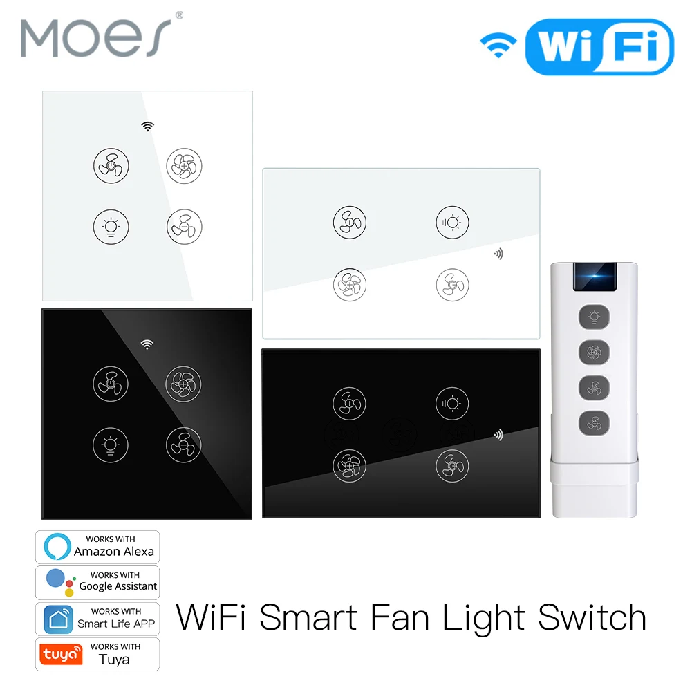 Smart Home Ventilation - Yeni WiFi RF akıllı tavan fanı