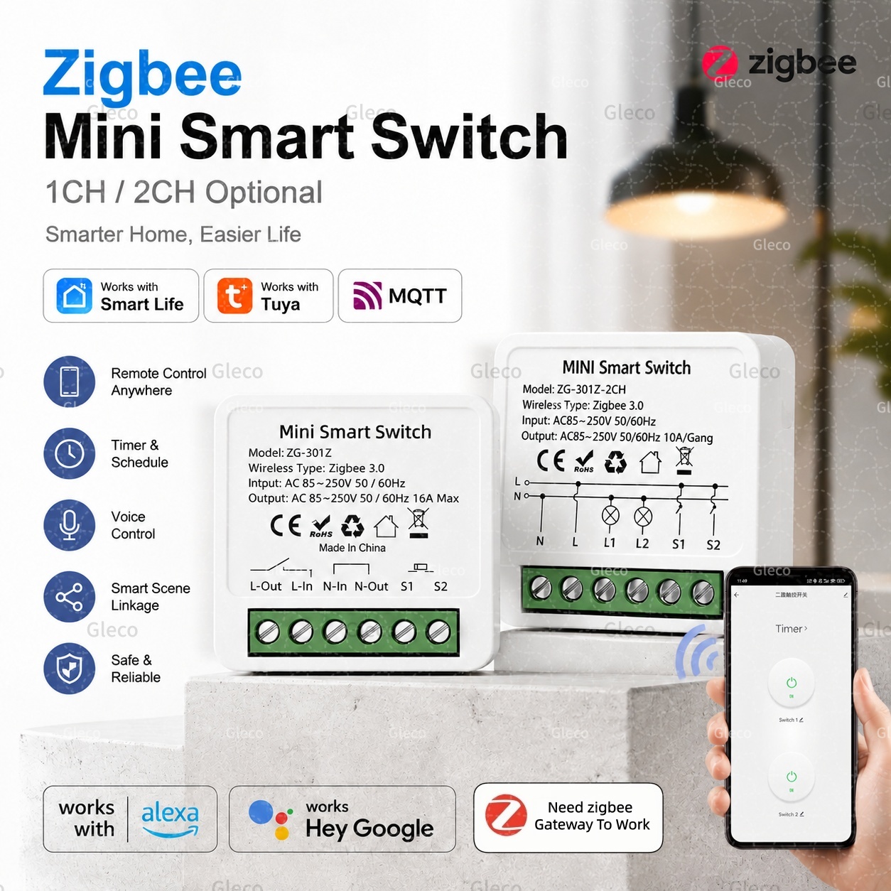Smart Home Diy - Zigbee Tuya Akıllı Anahtar Akıllı Yaşam