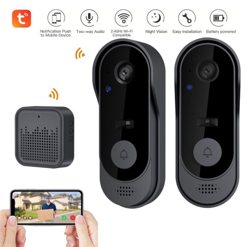 Smart Home Video Doorbell Enhanced Security With Smart Doorbell - Tuya WIFI Kamera Kapı Zili HD