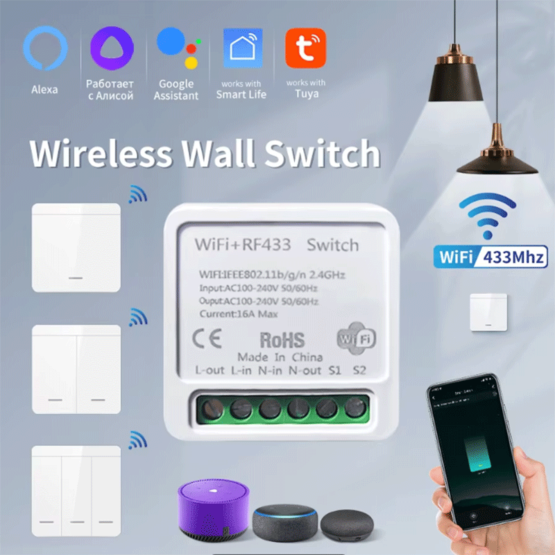 Smart Home Switch - Tuya WiFi Akıllı Işık Anahtarı Akıllı