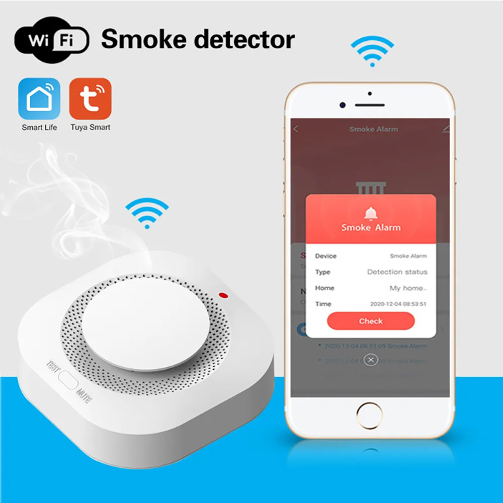 Smart Smoke Detector - Tuya Zigbee WiFi Akıllı Duman Dedektörü