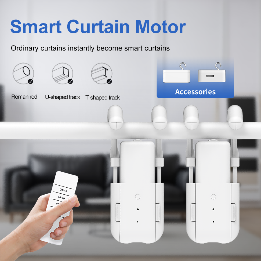 Smart Home Technology - Akıllı Ev Perde Açacağı Elektronik 3in1Track