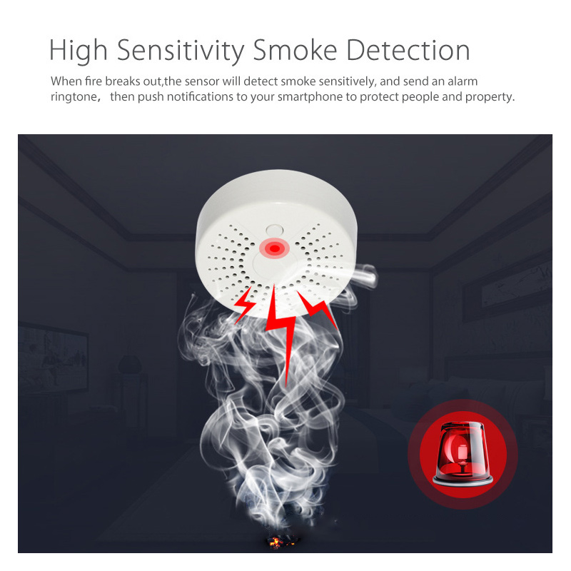 Smart Smoke Detector - Tuya WiFi Akıllı Ev Duman Dedektörü