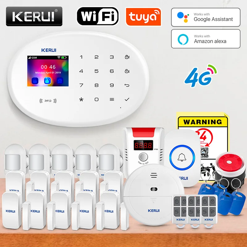 Smart Smoke Detector - KERUI Tuya Akıllı Alarm Sistemi 4G