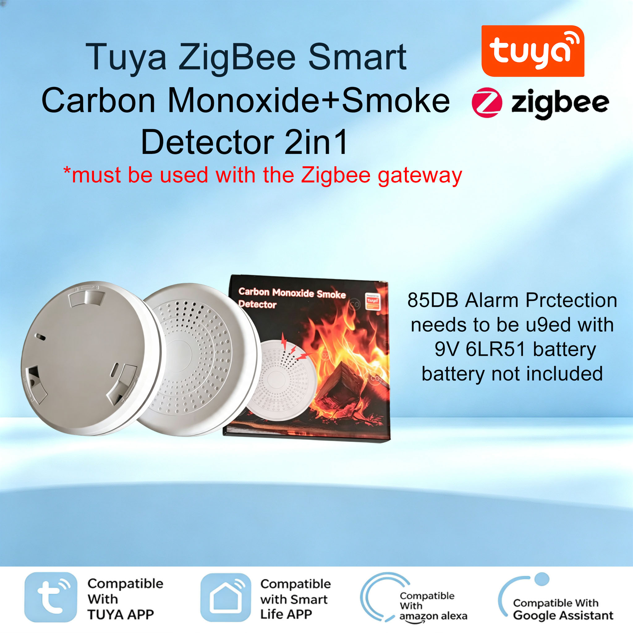Smart Smoke Detector - Akıllı ZigBee Duman ve Karbonmonoksit Kompozit