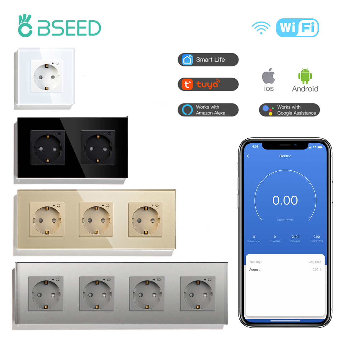 Smart Home Technology - BSEED AB Elektrik Wifi Akıllı Soket