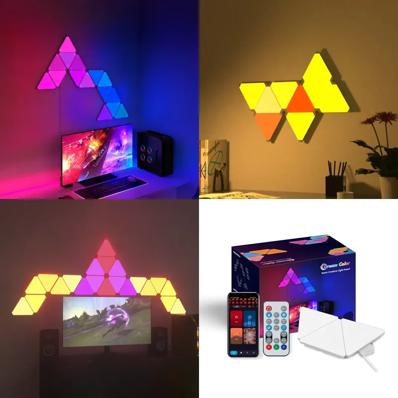 Smart Home Panel - Banqcn Üçgen LED Oyun Seti RGB