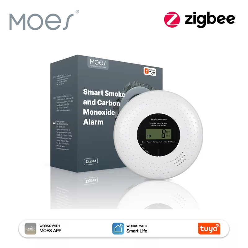 Smart Smoke Detector - MOES Tuya ZigBee Duman ve Karbon