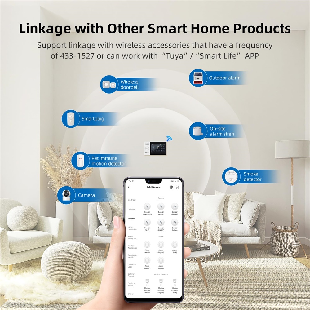 2.4G WIFI Akıllı GSM Alarm Sis - Smart Home Ecosystems incelemesi ve fiyatı