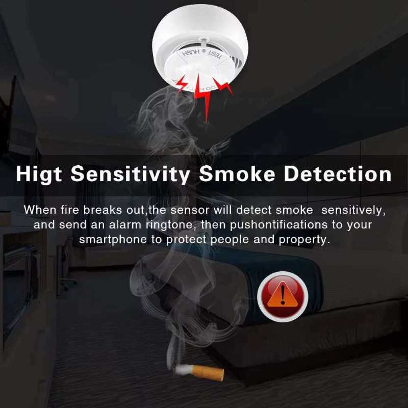 WiFi Akıllı Duman Dedektörü Ge - Smart Smoke Detector incelemesi ve fiyatı