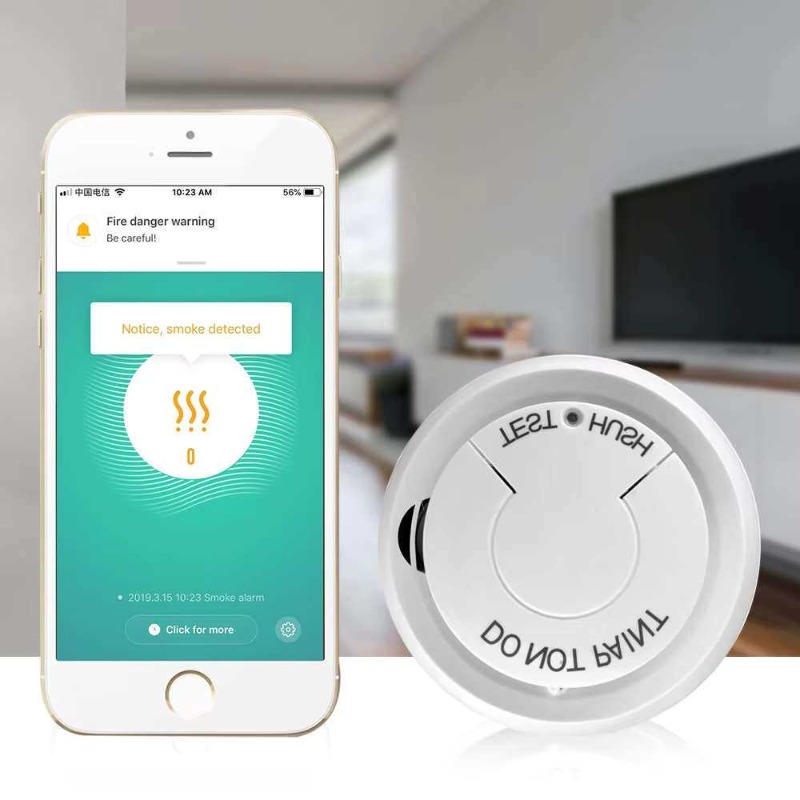WiFi Akıllı Duman Dedektörü Ge - Smart Smoke Detector incelemesi ve fiyatı