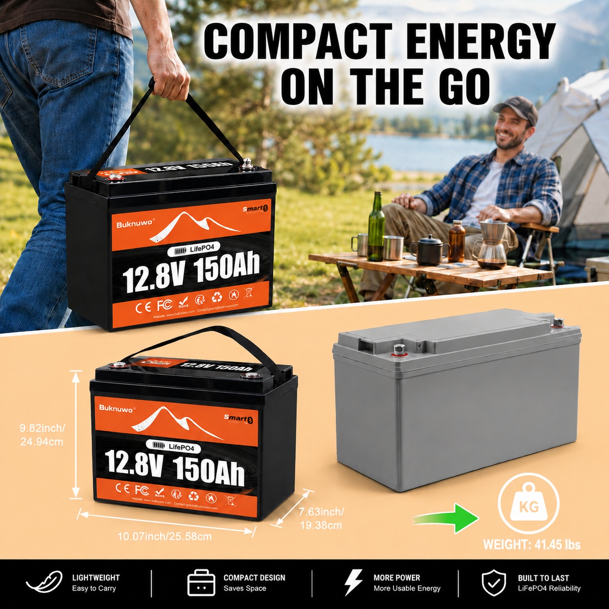 Buknuwo Smart 12V/12.8V 150Ah  - Smart Home Energy incelemesi ve fiyatı