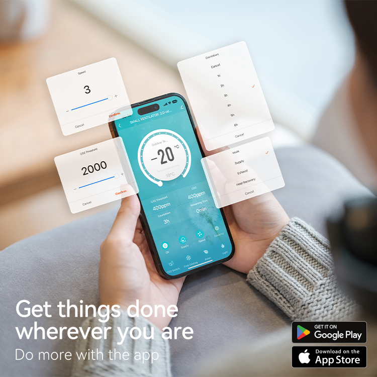 Modern Ev Tipi Kanalsız Havala - Smart Home Ventilation incelemesi ve fiyatı