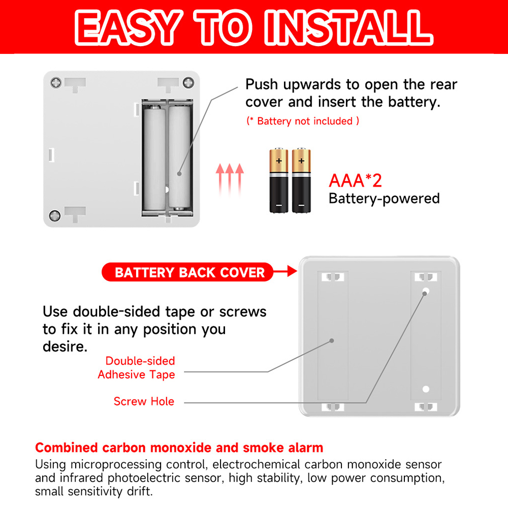 Tuya WIFI Karbon Monoksit Duma - Smart Smoke Detector incelemesi ve fiyatı