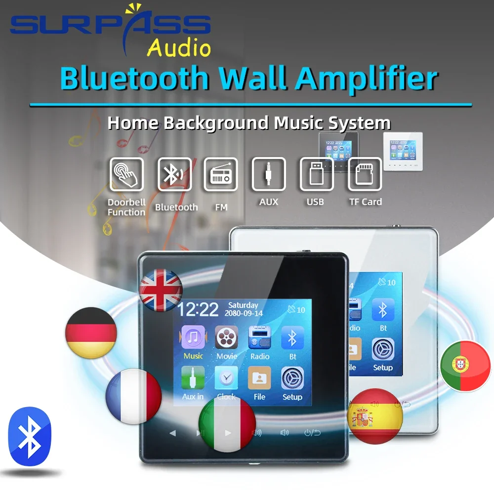 Ev Bluetooth Duvar Amplifikatö - Smart Home Touchscreen Control Panel incelemesi ve fiyatı