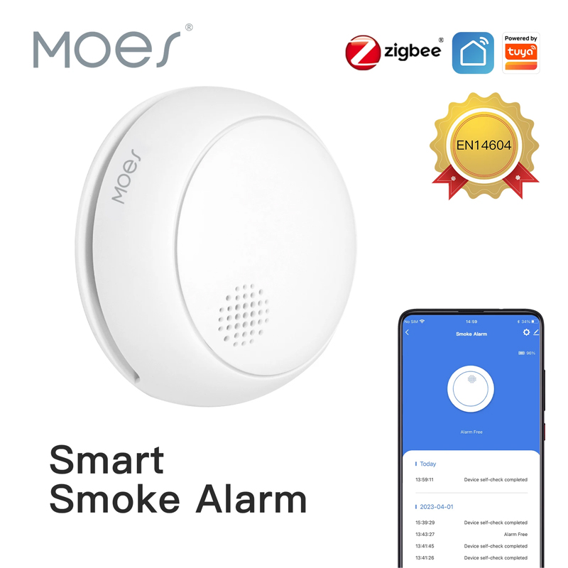 MOES ZigBee Akıllı Kablosuz Du - Smart Smoke Detector incelemesi ve fiyatı