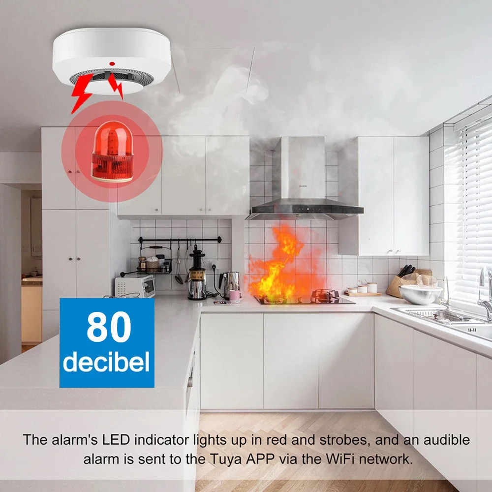 Tuya Zigbee WiFi Akıllı Duman  - Smart Smoke Detector incelemesi ve fiyatı
