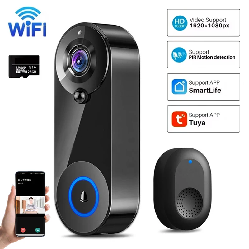 Tuya Video Kapı Zili Kamerası  - Smart Home Video Doorbell Enhanced Security With Smart Doorbell incelemesi ve fiyatı