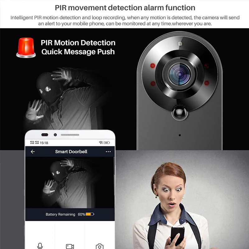 Tuya Video Kapı Zili Kamerası  - Smart Home Video Doorbell Enhanced Security With Smart Doorbell incelemesi ve fiyatı
