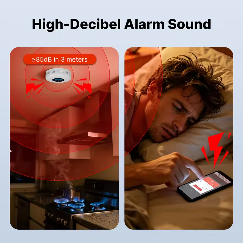 MOES Tuya ZigBee Duman ve Karb - Smart Smoke Detector incelemesi ve fiyatı